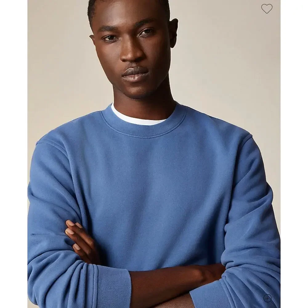 J. Crew Summit 11 oz. soft-knit fleece sweatshirt in Heather Grey NWT size XL